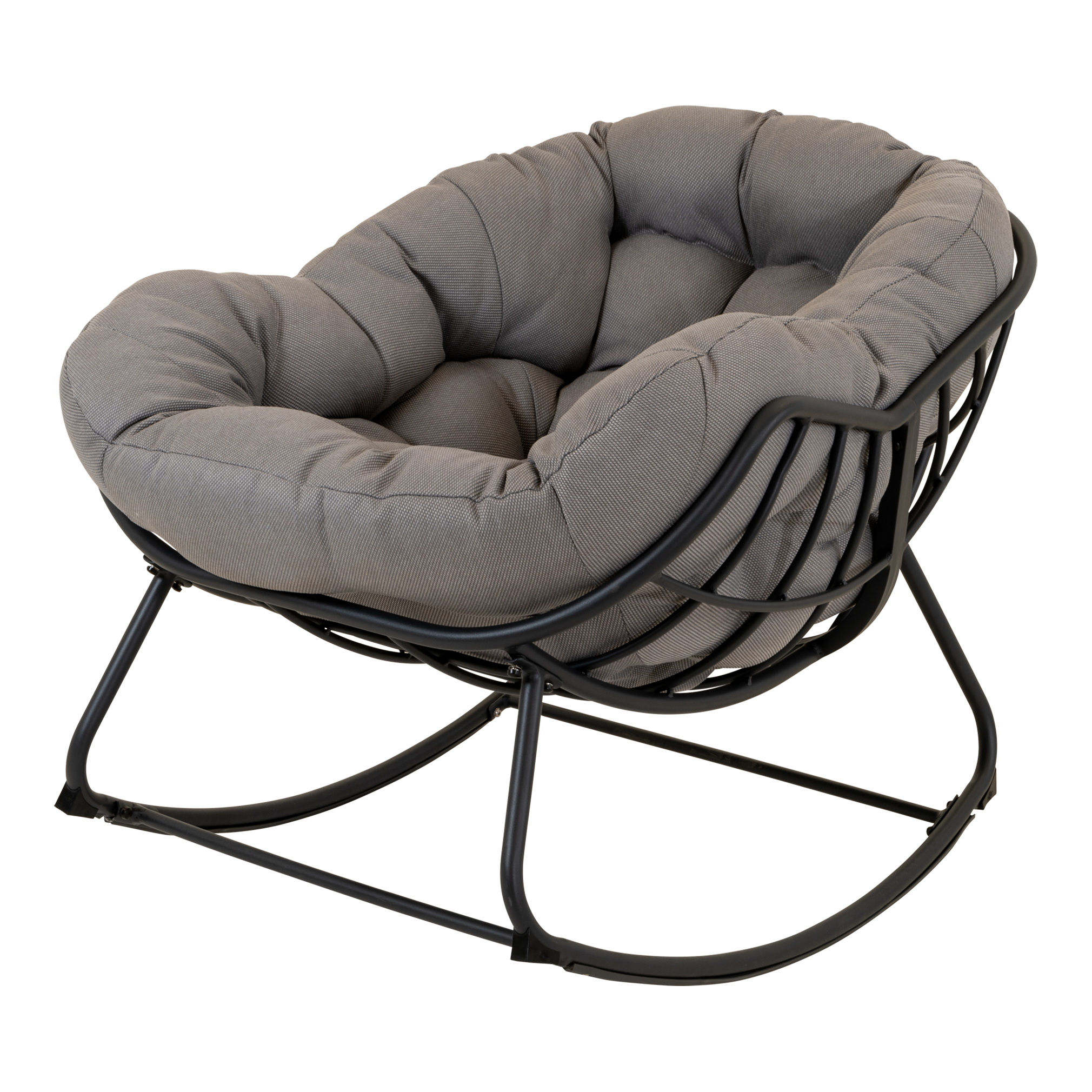 Schommelstoel Cozy aluminium Stone