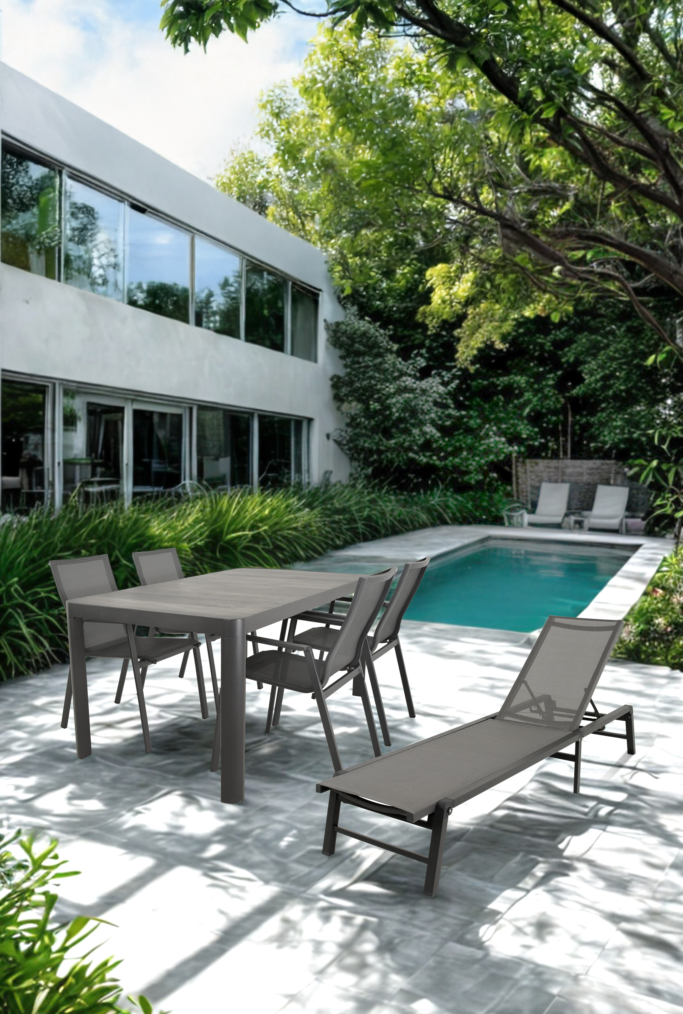 Tafel Castilla Negro 160x90cm