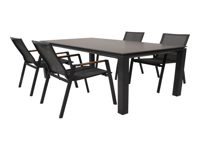 Stapelstoel Tarragona Teak Negro