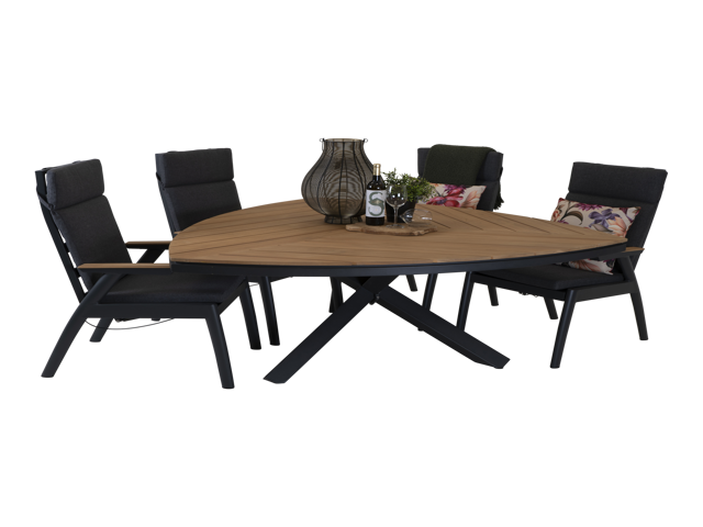 Tafel Lontano driehoek 170x170cm