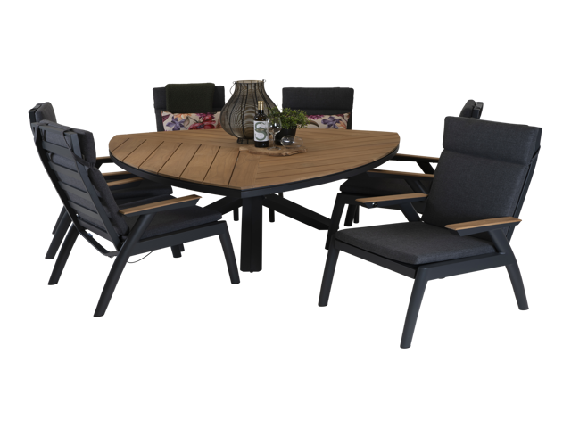 Tafel Lontano driehoek 170x170cm