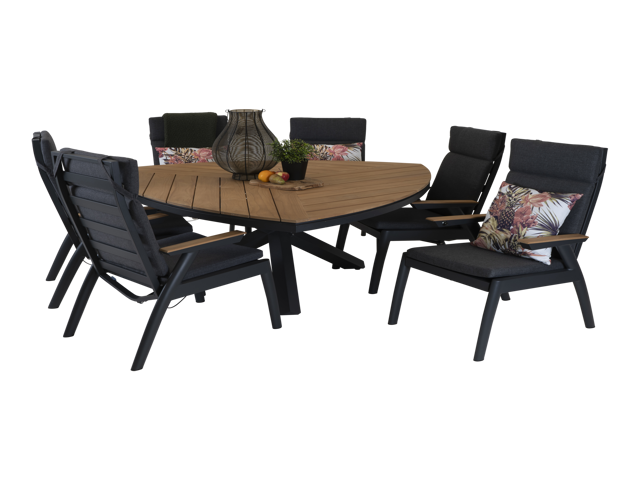 Tafel Lontano driehoek 170x170cm