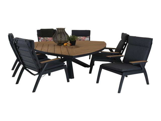 Tafel Lontano driehoek 170x170cm