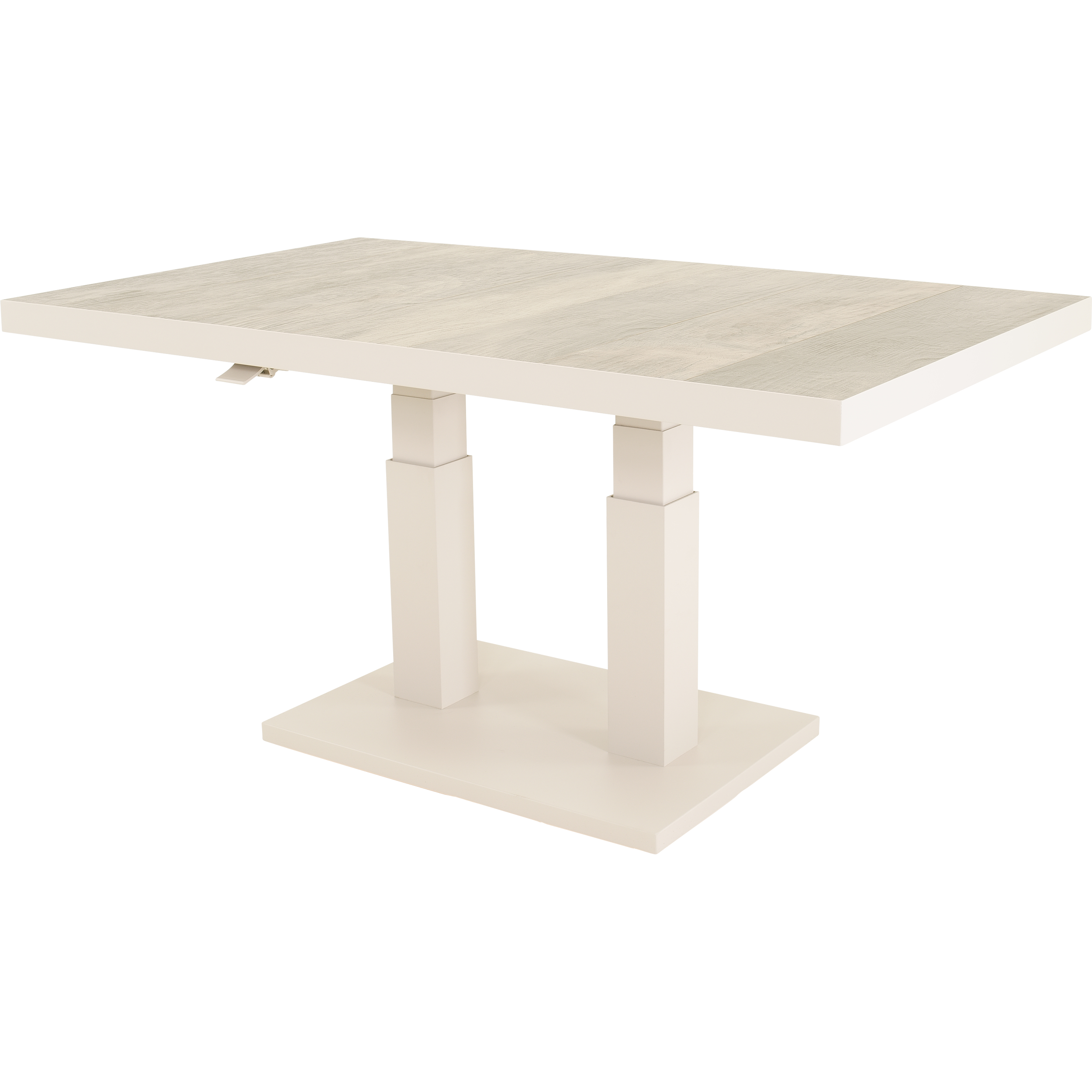 Loungetafel verstelbaar Prato Crema 140x85cm