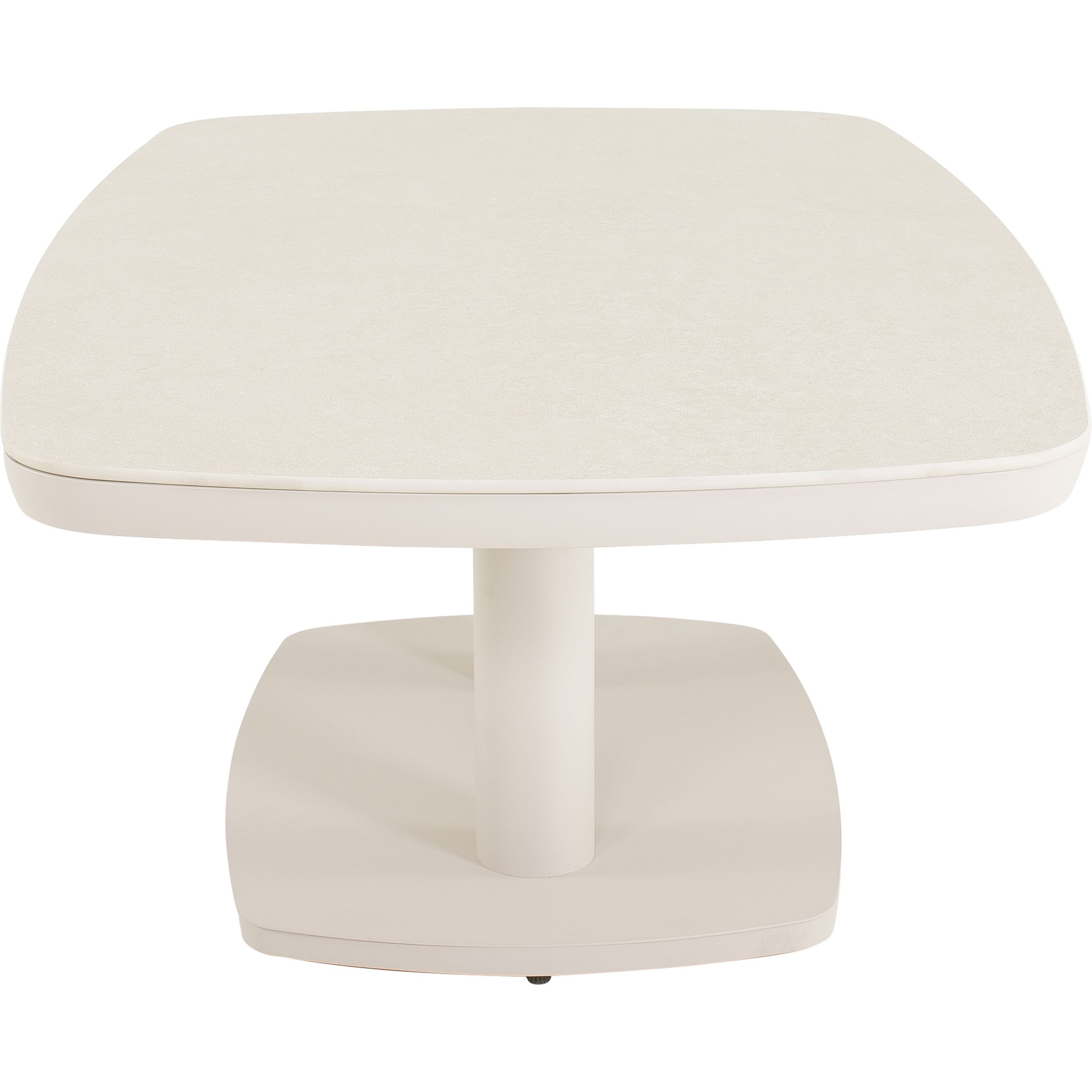 Loungetafel verstelbaar Geneva Crema Deens ovaal 135x83cm