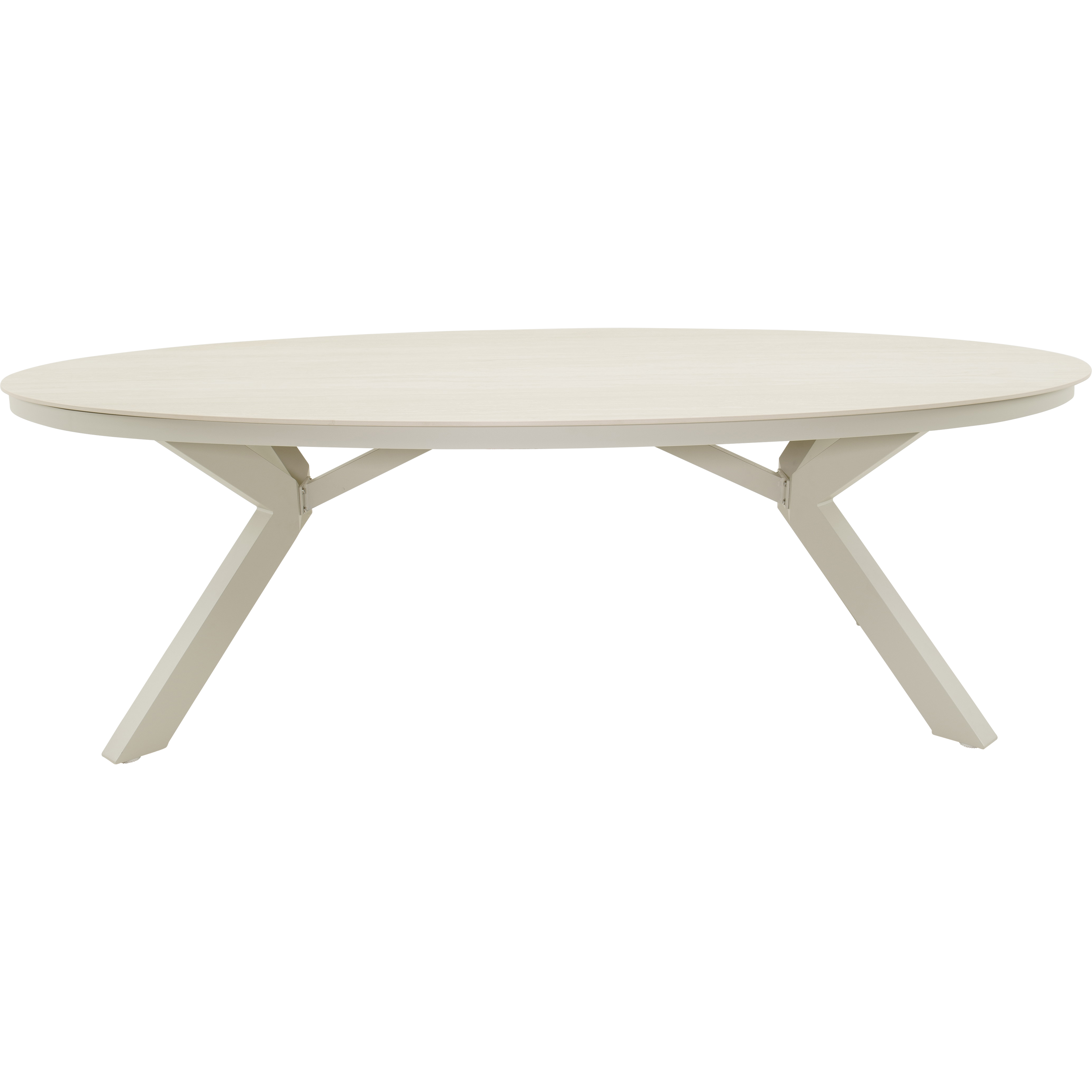 Lounge/Dining tafel Davos Crema  ovaal 220x120cm